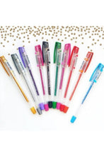 Simli Kalem Seti 8 Adet + 6 Adet Neon Jel 2 Set