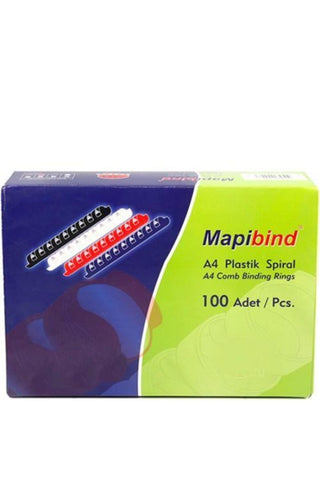 20 mm Plastik Spiral Kırmızı 100 Adet