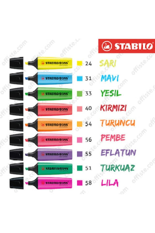 Stabılo Boss Orginal Fosforlu Kalem Seti ( 5 Adet Set )