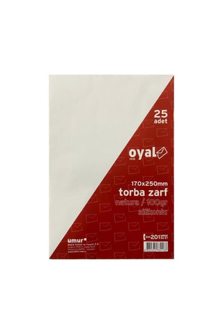 Torba Zarf Silikonlu Formula 100 Gr. 25'li 17 X 25